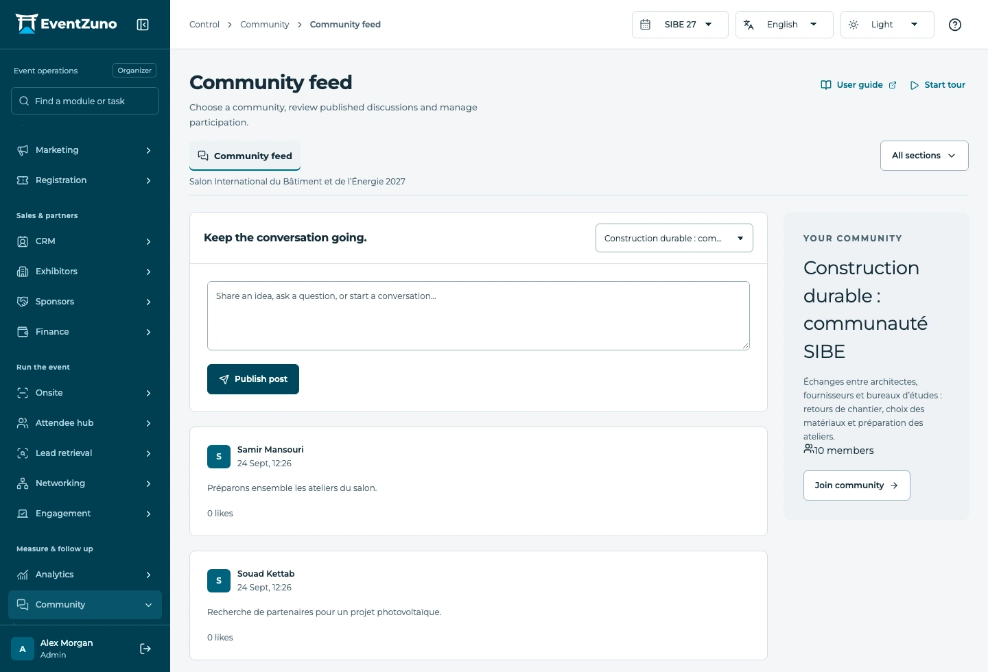 Inside EventZuno: Community