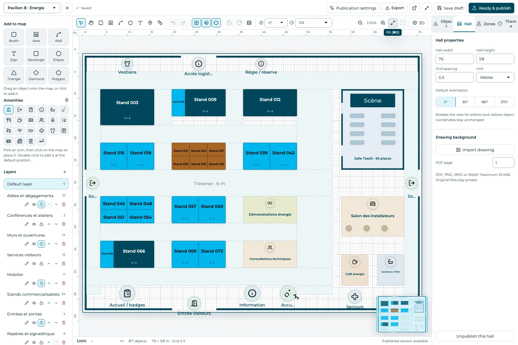 Inside EventZuno: Floor plans & booths