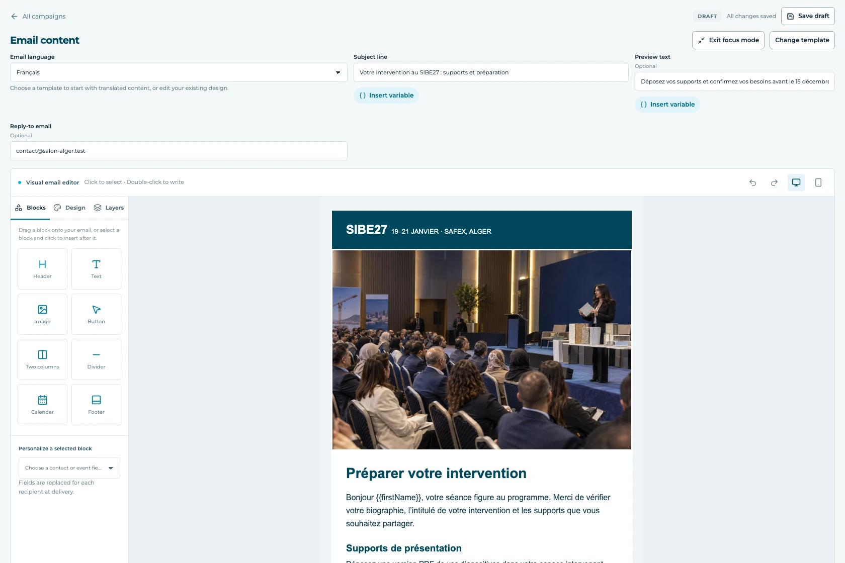 Inside EventZuno: Email & campaigns