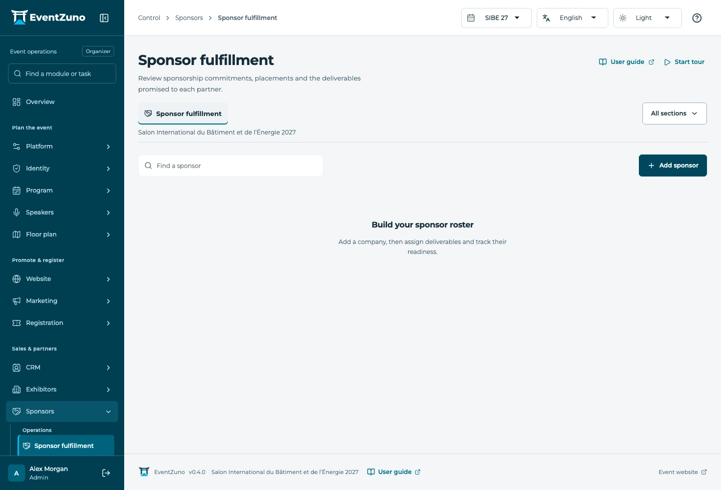 Inside EventZuno: Sponsors & partners